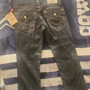 True Religion Men's Straight Jeans - Dark Blue